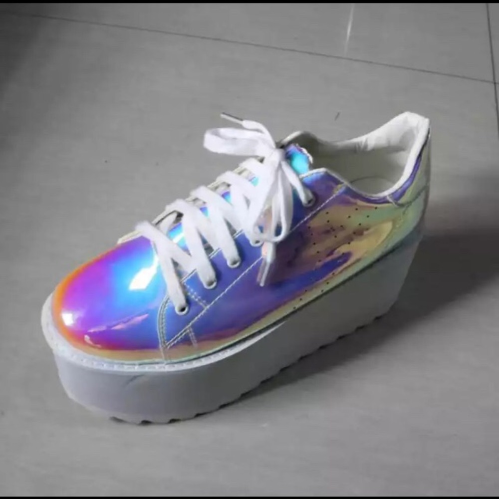Iridescent Rainbow Platform Shoes